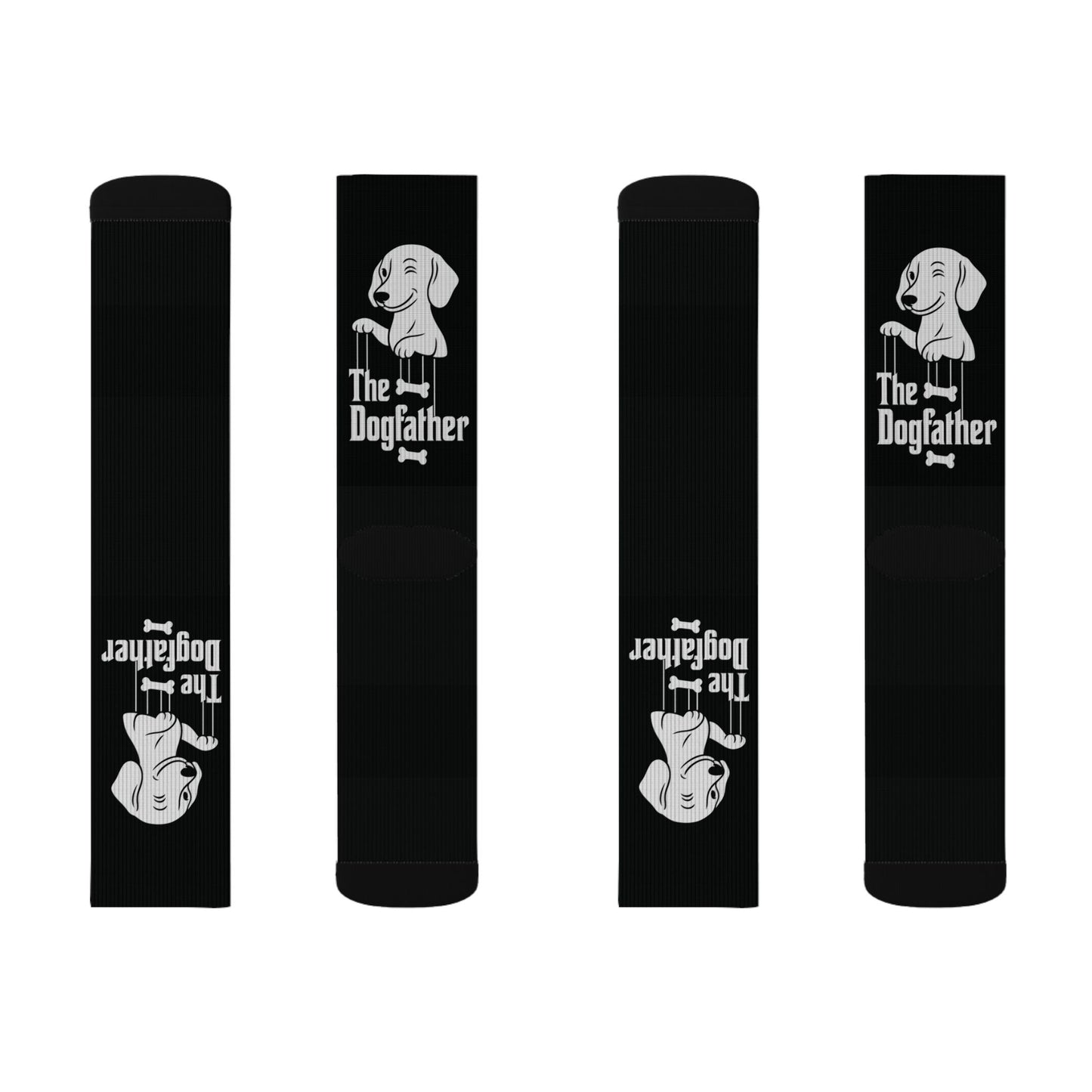 The Dogfather Dachshund Crew Socks