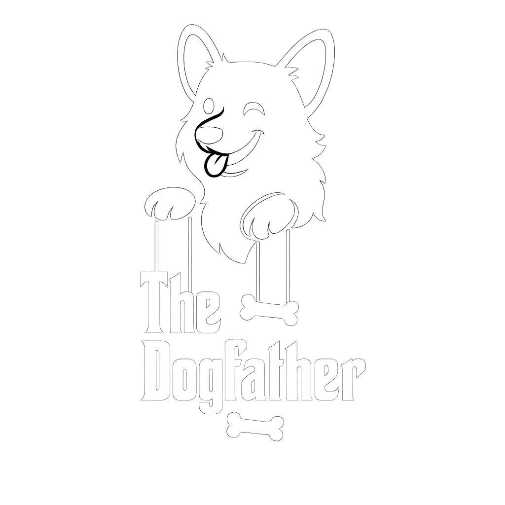 The Dogfather Corgi Crew Socks