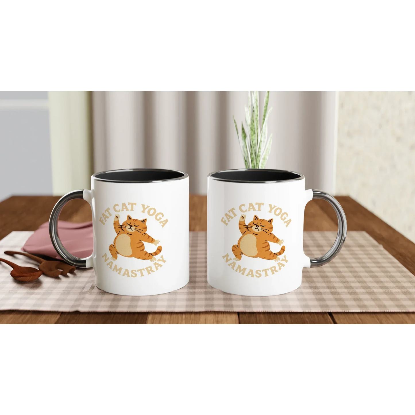 Fat Cat Yoga NamaStray Mug