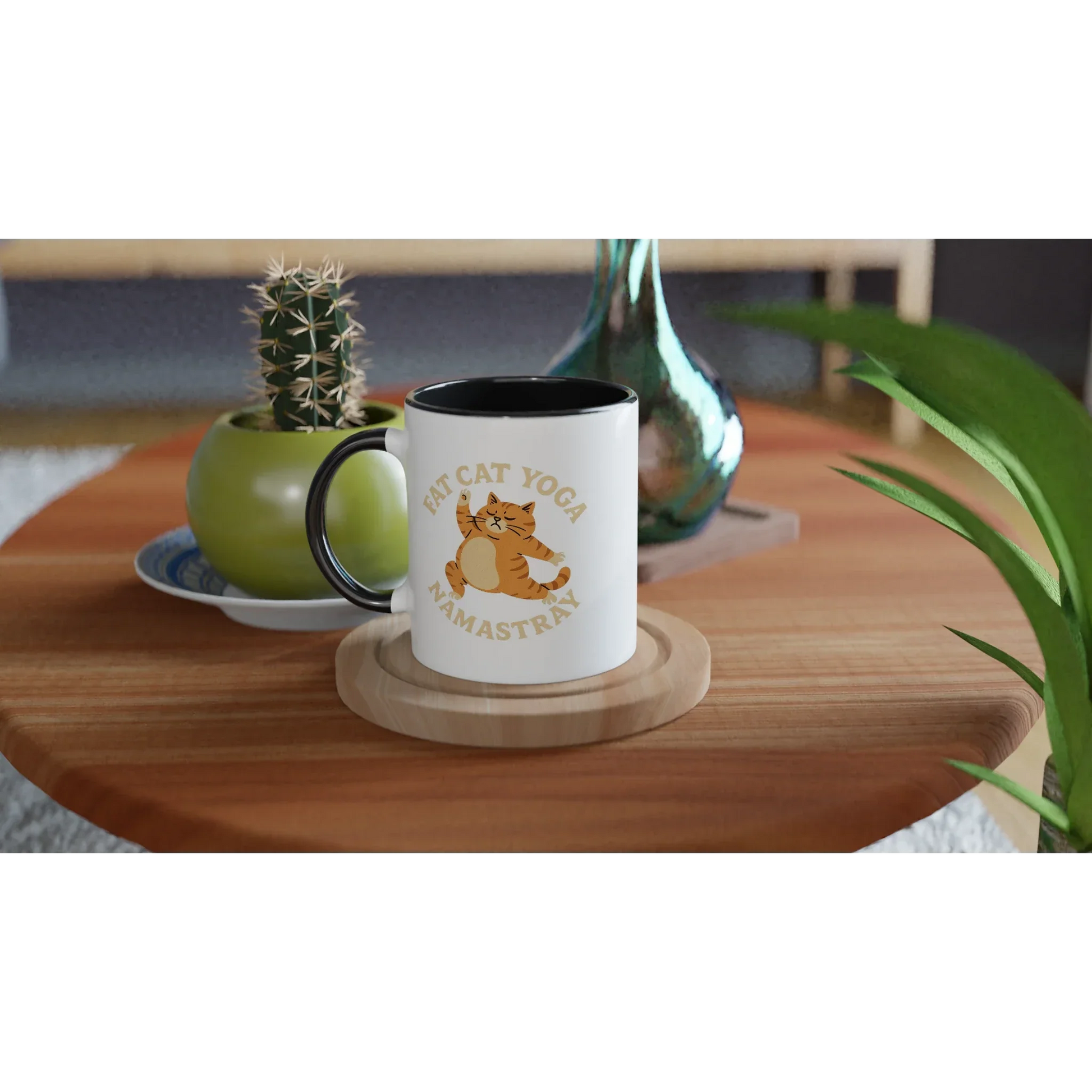 Fat Cat Yoga NamaStray Mug