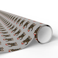 Load image into Gallery viewer, Tortie Cat Tangled in Christmas Lights Wrapping Paper