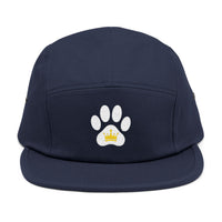 Load image into Gallery viewer, Paw Print Crown Animal Lover 5 Panel Cap | Embroidered