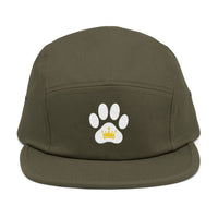 Load image into Gallery viewer, Paw Print Crown Animal Lover 5 Panel Cap | Embroidered