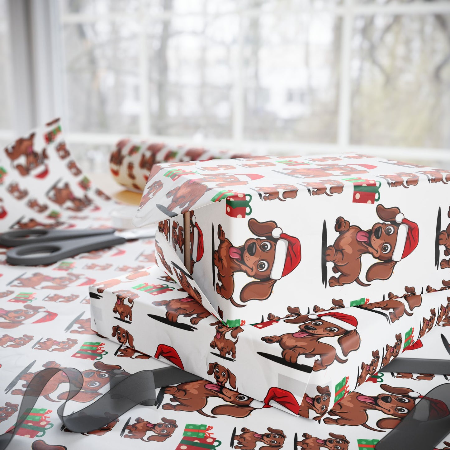 Dachshund Christmas Wrapping Paper