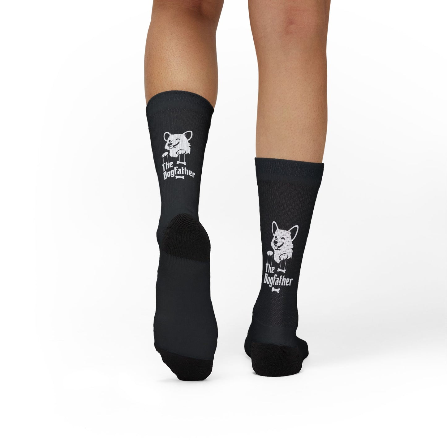 The Dogfather Corgi Crew Socks