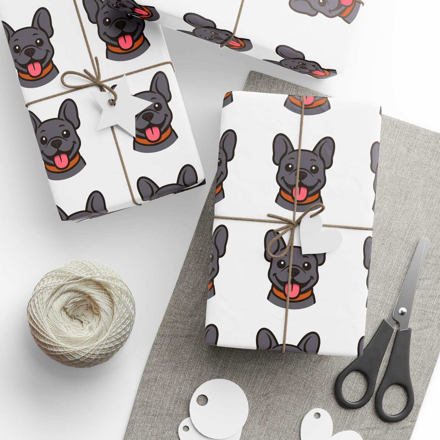 French Bulldog Pattern Wrapping Paper