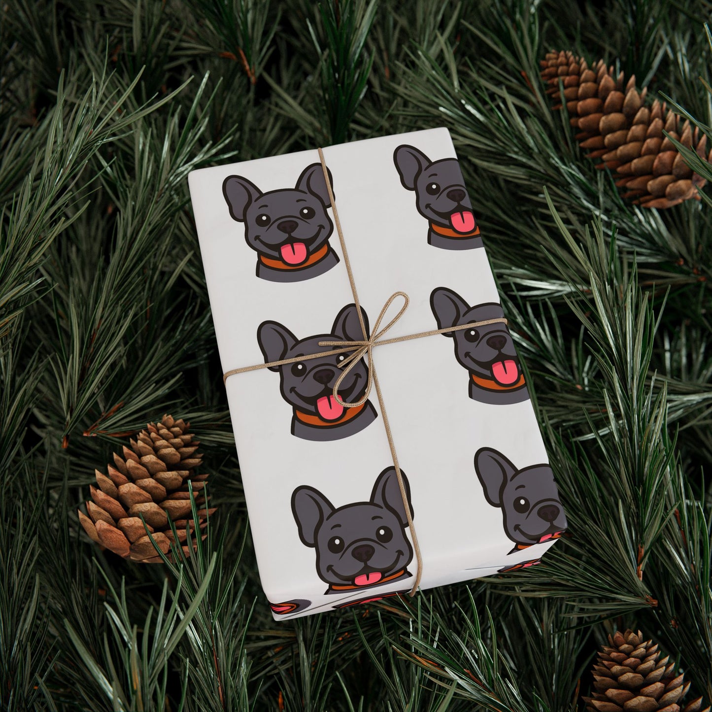 French Bulldog Pattern Wrapping Paper