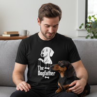 Load image into Gallery viewer, I’m the Dogfather Dachshund Dog  Part II T-shirt