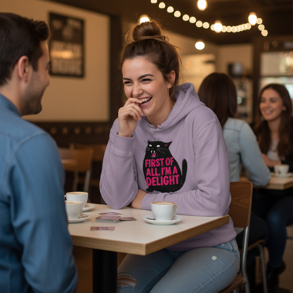 First of All, I'm a Delight Cat Hoodie