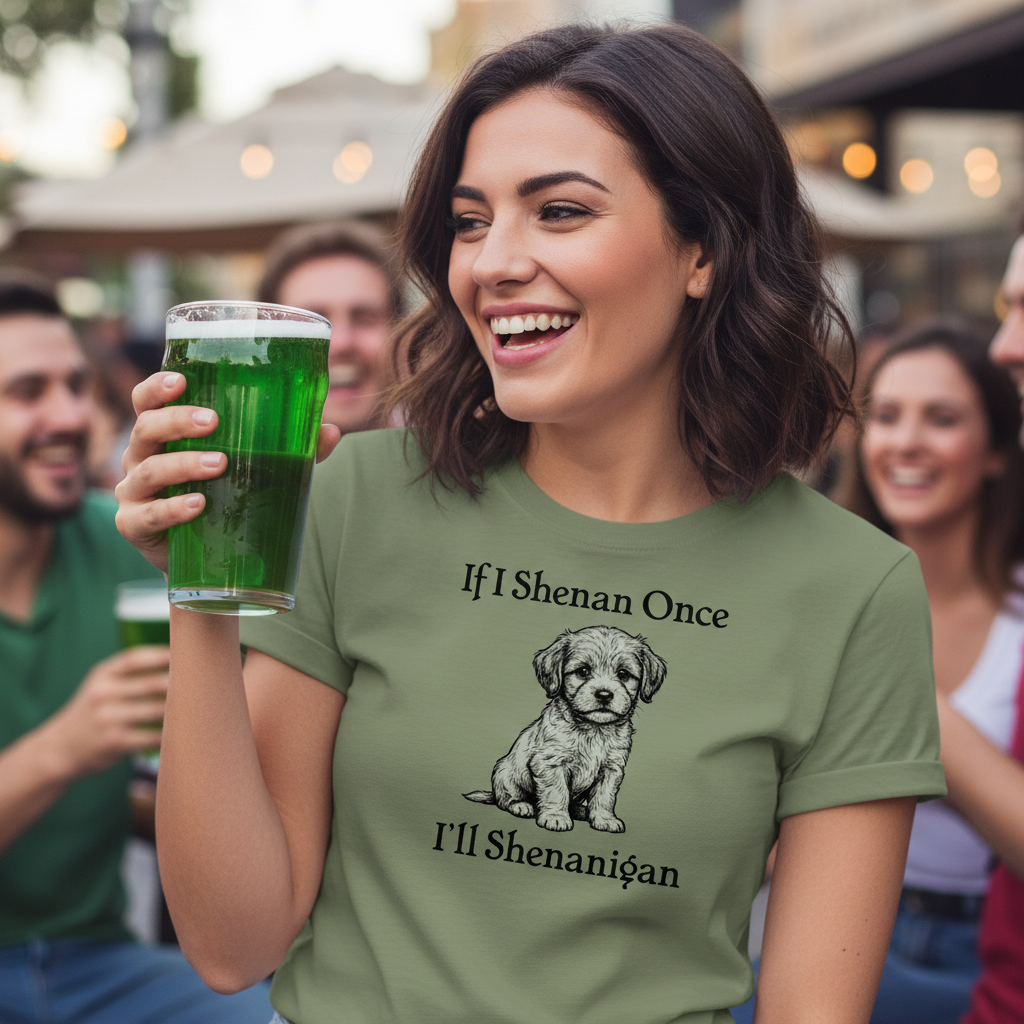 If I Shenan Once I Will Shenanigan Dog T-Shirt